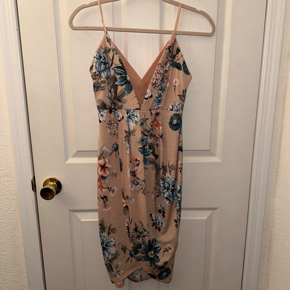 Glare bodycon dress pink size large